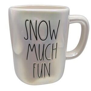 Rae‎ Dunn by Magenta Iridescent Mug SNOW MUCH FUN Winter 2022 Artisan Collection